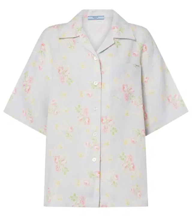 Floral linen shirt