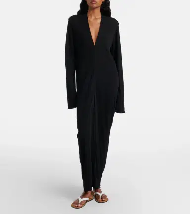 The Row Cassin draped maxi dress | Thumbnail 3
