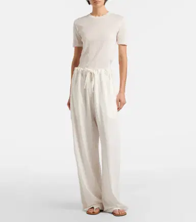 The Row Faz linen-blend wide-leg pants | Thumbnail 4 The Row Faz linen-blend wide-leg pants | Thumbnail 4