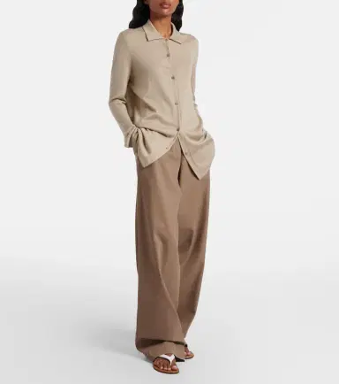 The Row Fadry cotton-blend gabardine wide-leg pants | Thumbnail 2 The Row Fadry cotton-blend gabardine wide-leg pants | Thumbnail 2