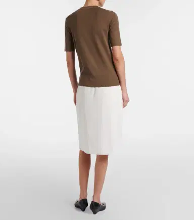 The Row Ivera silk-blend chiffon midi skirt | Thumbnail 3