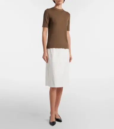 The Row Ivera silk-blend chiffon midi skirt | Thumbnail 5