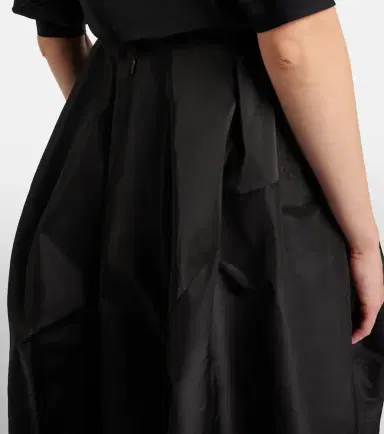 The Row Galyra cotton and silk satin midi skirt | Thumbnail 4