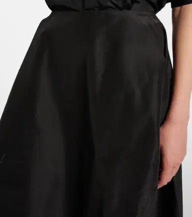 The Row Galyra cotton and silk satin midi skirt | Thumbnail 5
