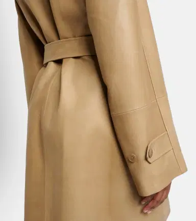 The Row Amaya belted leather car coat | Thumbnail 3