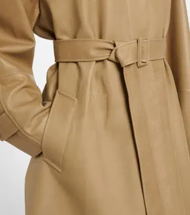 The Row Amaya belted leather car coat | Thumbnail 4