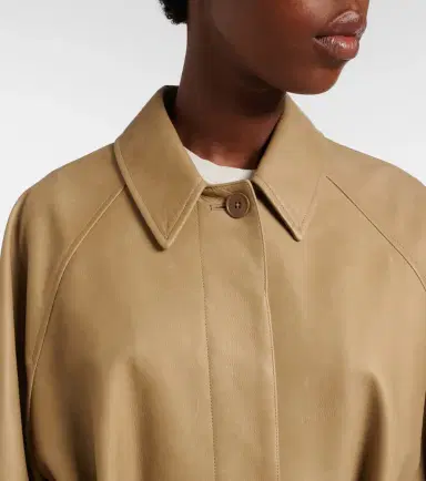 The Row Amaya belted leather car coat | Thumbnail 5