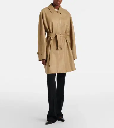 The Row Amaya belted leather car coat | Thumbnail 7