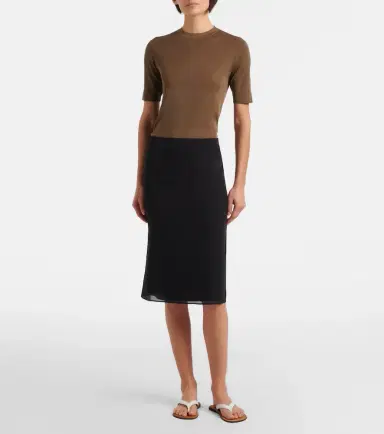 The Row Ozzi silk-blend T-shirt | Thumbnail 2
