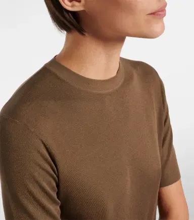 The Row Ozzi silk-blend T-shirt | Thumbnail 4