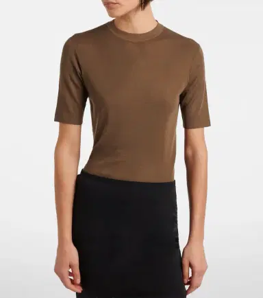 The Row Ozzi silk-blend T-shirt | Thumbnail 6