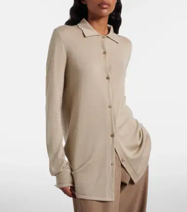 The Row Ocari knitted cashmere and silk shirt | Thumbnail 3 The Row Ocari knitted cashmere and silk shirt | Thumbnail 3