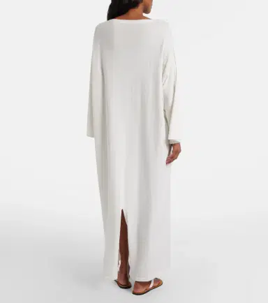 The Row Odet cotton and silk jersey maxi dress | Thumbnail 4