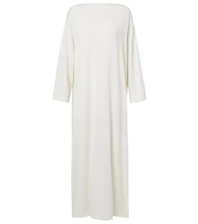 Odet cotton and silk jersey maxi dress