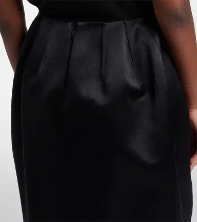 The Row Gamin wool and silk midi skirt | Thumbnail 6