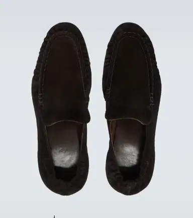 The Row Soft Two suede loafers | Thumbnail 3 The Row Soft Two suede loafers | Thumbnail 3
