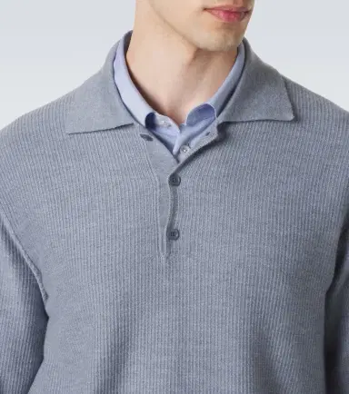 The Row Bertram cashmere polo sweater | Thumbnail 3