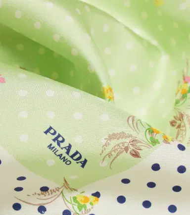 Prada Printed silk twill scarf | Thumbnail 3