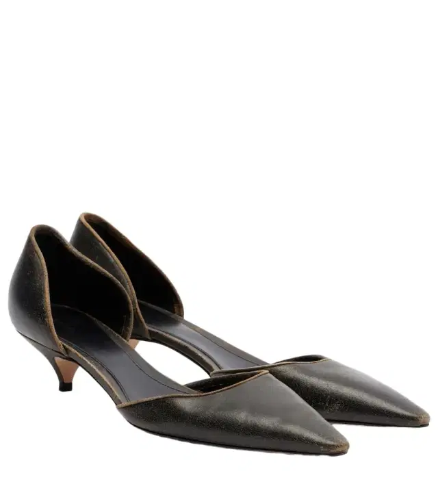 The Row Liisa D'Orsay leather pumps
