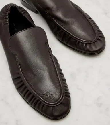 The Row Soft ruched leather loafers | Thumbnail 4 The Row Soft ruched leather loafers | Thumbnail 4