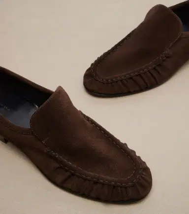 The Row Soft ruched suede loafers | Thumbnail 2 The Row Soft ruched suede loafers | Thumbnail 2