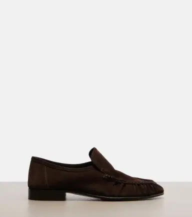 The Row Soft ruched suede loafers | Thumbnail 3 The Row Soft ruched suede loafers | Thumbnail 3