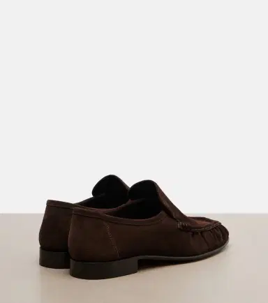 The Row Soft ruched suede loafers | Thumbnail 4 The Row Soft ruched suede loafers | Thumbnail 4