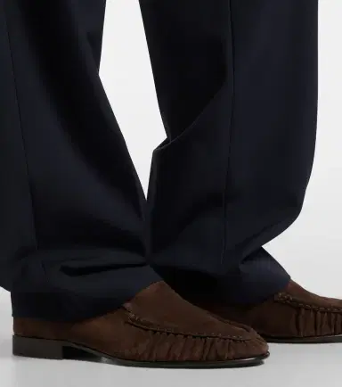 The Row Soft ruched suede loafers | Thumbnail 6 The Row Soft ruched suede loafers | Thumbnail 6