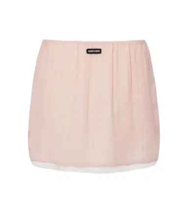 Miu Miu Layered silk chiffon miniskirt | Thumbnail 1