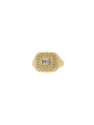 Wish Fine Jewelry 1.25ct Diamond 18K Gold Cluster Statement Ring | Thumbnail 2 Wish Fine Jewelry 1.25ct Diamond 18K Gold Cluster Statement Ring | Thumbnail 2
