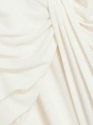 Cinq à Sept Women's Kaia Stretch-Knit Ruched Halterneck Midi-Dress - Ivory - Size 14 | Thumbnail 7