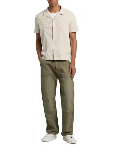 Vince Men's Macro-Waffle Camp Shirt - Blanco - Size XXL | Thumbnail 2