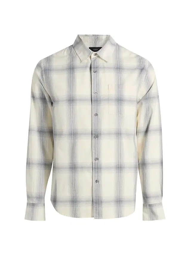 Men's Townes Plaid Cotton Shirt - Blanco Hawk