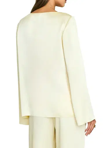 SEROYA Women's Blaine Satin Blouse - Butter - Size XL | Thumbnail 5
