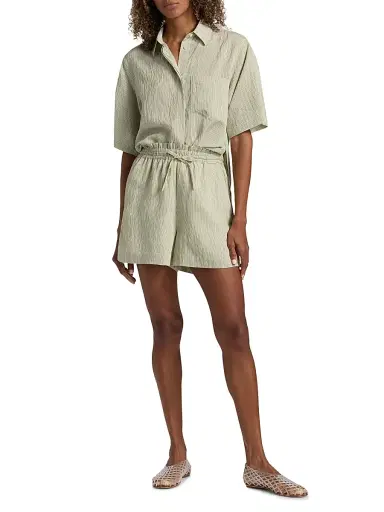DEREK LAM 10 CROSBY Women's Belen Striped Shirting Shorts | Thumbnail 2 DEREK LAM 10 CROSBY Women's Belen Striped Shirting Shorts | Thumbnail 2