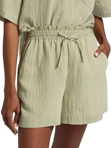 DEREK LAM 10 CROSBY Women's Belen Striped Shirting Shorts | Thumbnail 6 DEREK LAM 10 CROSBY Women's Belen Striped Shirting Shorts | Thumbnail 6