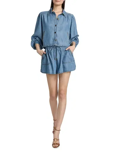 Ramy Brook Women's Annalise Denim Shorts | Thumbnail 2 Ramy Brook Women's Annalise Denim Shorts | Thumbnail 2