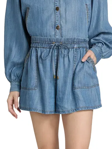 Ramy Brook Women's Annalise Denim Shorts | Thumbnail 3 Ramy Brook Women's Annalise Denim Shorts | Thumbnail 3