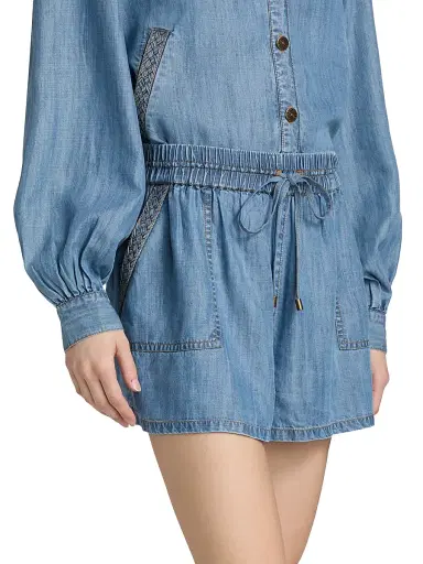 Ramy Brook Women's Annalise Denim Shorts | Thumbnail 4 Ramy Brook Women's Annalise Denim Shorts | Thumbnail 4