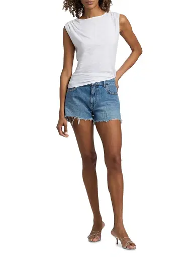 Ramy Brook Women's Bria Studded Denim Shorts | Thumbnail 2 Ramy Brook Women's Bria Studded Denim Shorts | Thumbnail 2