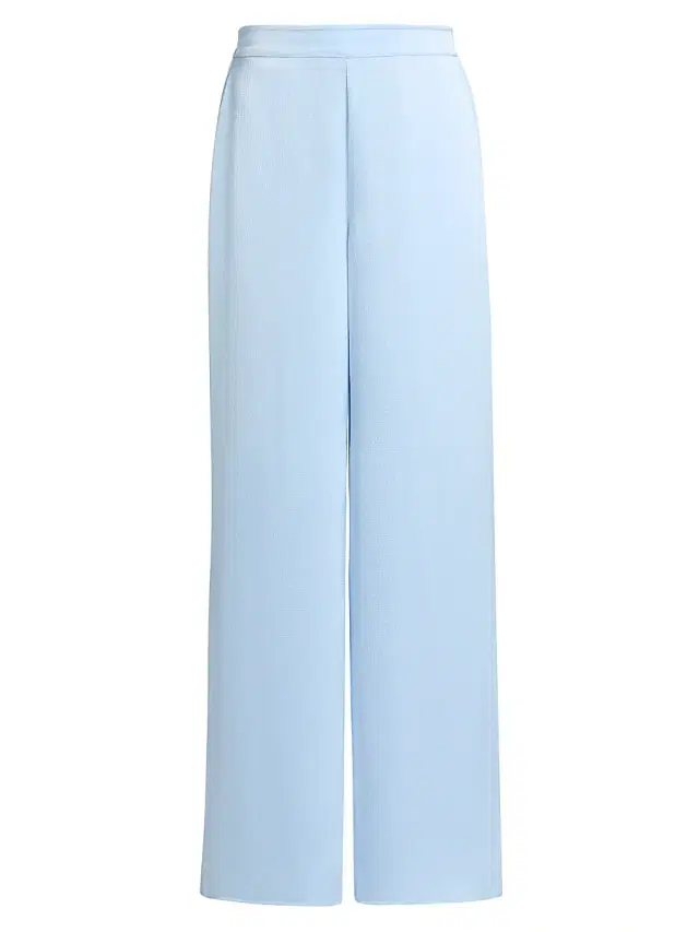 Generation Love Women's Kelela Hammered Satin Pants - Light Blue