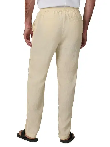Joe's Jeans Men's Linen Drawstring Straight-Leg Pants - Summer Sand - Size XXL | Thumbnail 5 Joe's Jeans Men's Linen Drawstring Straight-Leg Pants - Summer Sand - Size XXL | Thumbnail 5