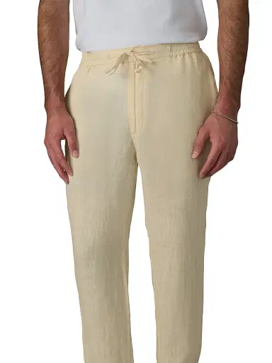Joe's Jeans Men's Linen Drawstring Straight-Leg Pants - Summer Sand - Size XXL | Thumbnail 6 Joe's Jeans Men's Linen Drawstring Straight-Leg Pants - Summer Sand - Size XXL | Thumbnail 6