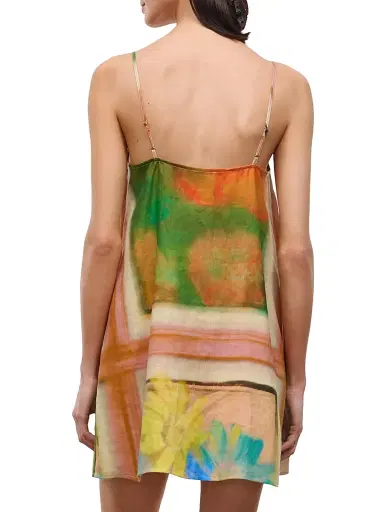 Staud Women's Laura Linen Minidress - Superbloom Scarf - Size Small | Thumbnail 5