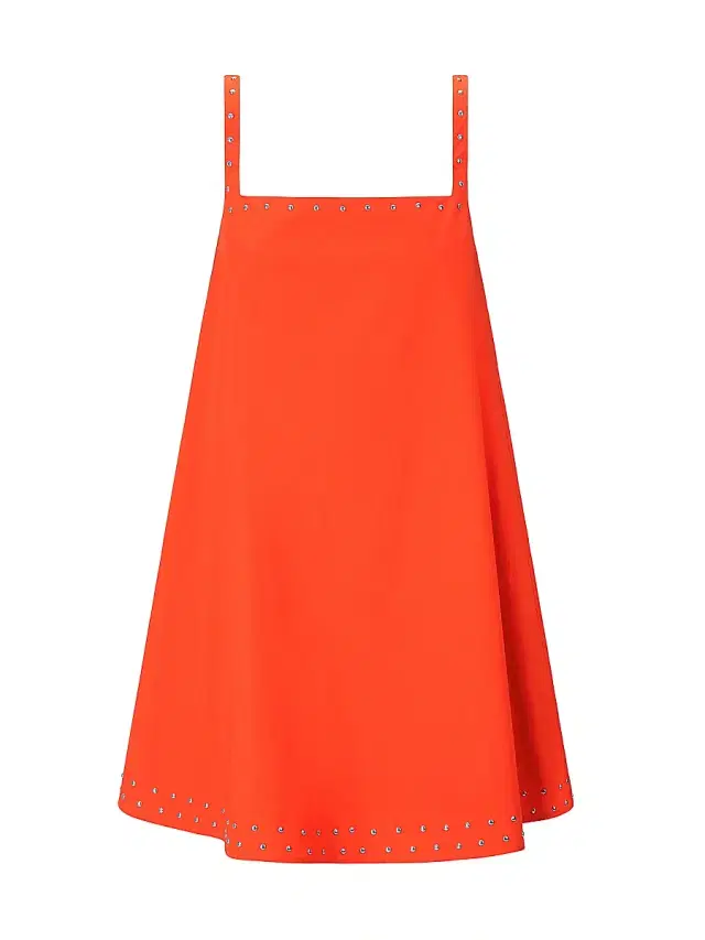Staud Women's Brio Studded Stretch Cotton Minidress - Koi Studs