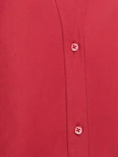 TWP Women's Deep V-Neck Relaxed Shirt - Karanda Red - Size XL | Thumbnail 6