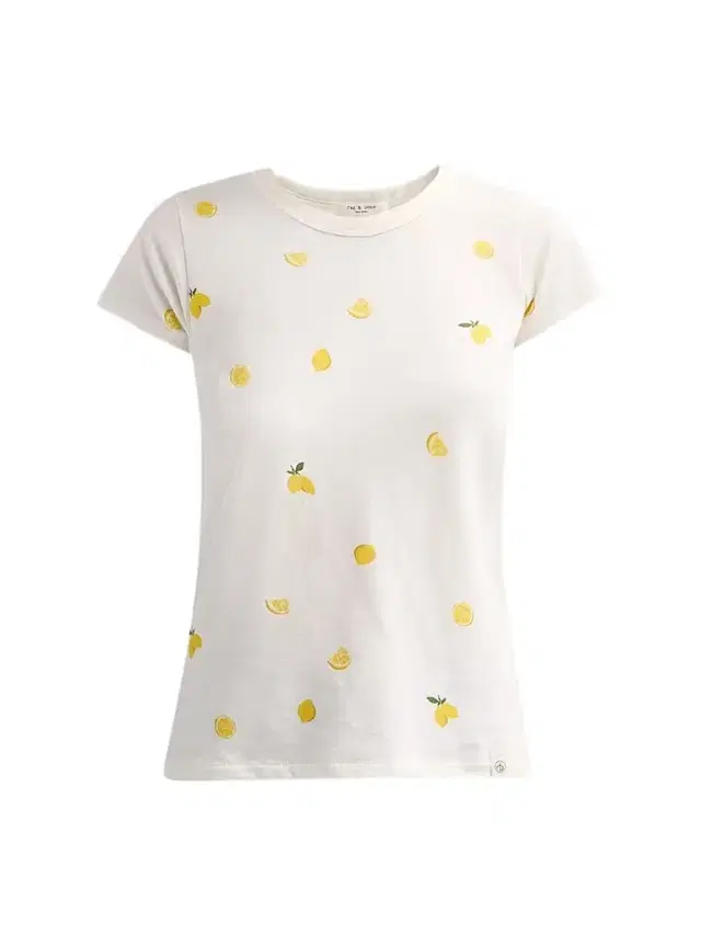 rag & bone Women's All Over Baby Lemon T-Shirt - Bone