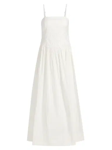 Milly Women's Lou Crochet Cotton Maxi Dress - White - Size 12 | Thumbnail 1 Milly Women's Lou Crochet Cotton Maxi Dress - White - Size 12 | Thumbnail 1