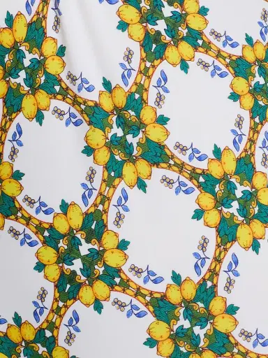 Milly Women's Lemon Tile Ring One-Piece Swimsuit - White Multi - Size Large | Thumbnail 6 Milly Women's Lemon Tile Ring One-Piece Swimsuit - White Multi - Size Large | Thumbnail 6