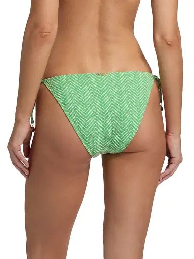 Milly Women's Verde Chevron Bikini Bottom - Green - Size Large | Thumbnail 4
